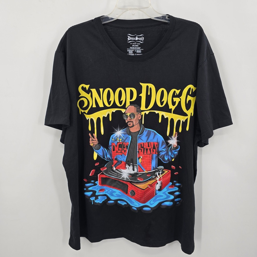 Doggs Supply Snoop Dogg Graphic T Shirt Black 2XL Mens‎ 60 Cotton 40 Poly